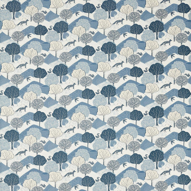 Clarke & Clarke KIELDER MIDNIGHT Fabric