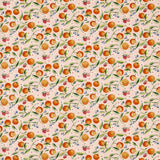 Clarke & Clarke ORANGE BLOSSOM BLUSH Fabric