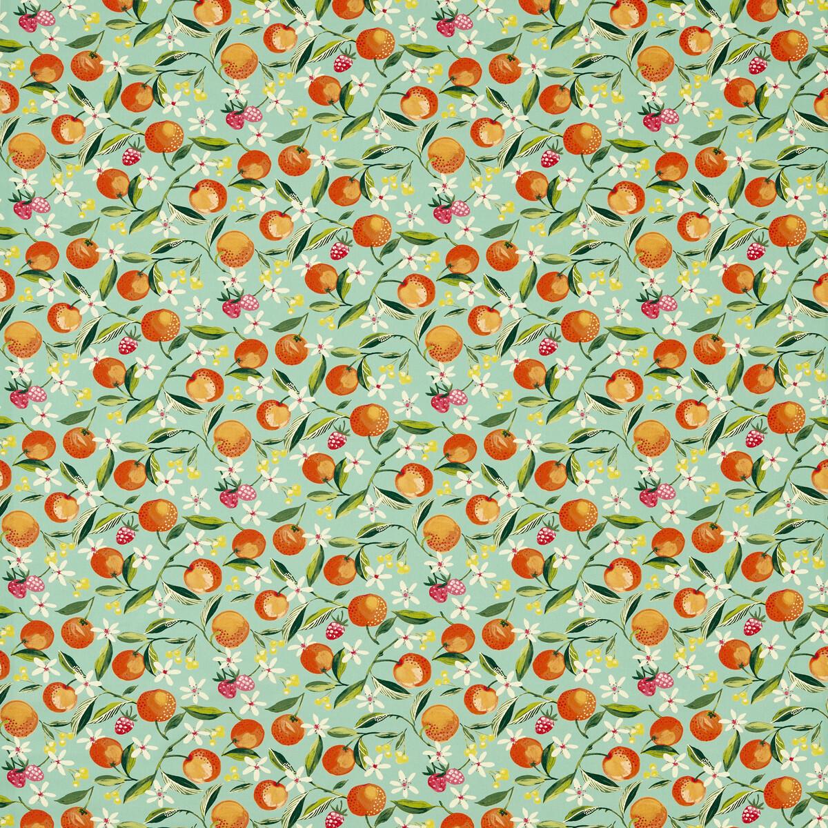 Clarke & Clarke ORANGE BLOSSOM JADE Fabric