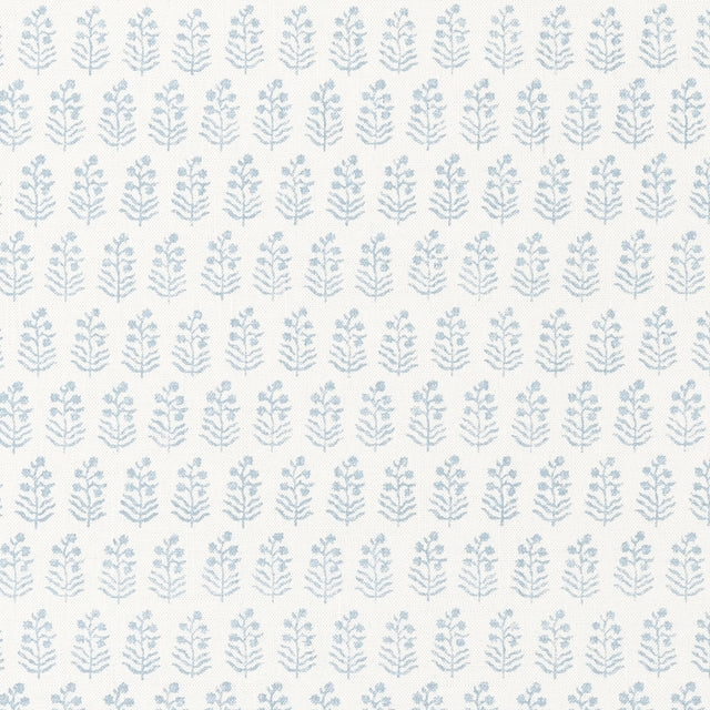 Anna French Chloe Spa Blue On White Wallpaper