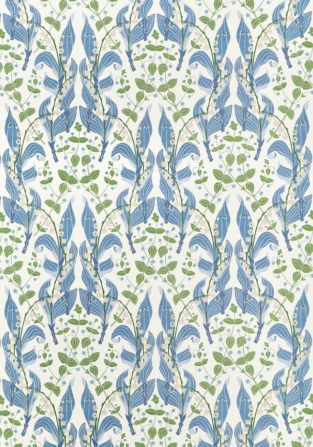 Thibaut Harbor Springs Blue Fabric