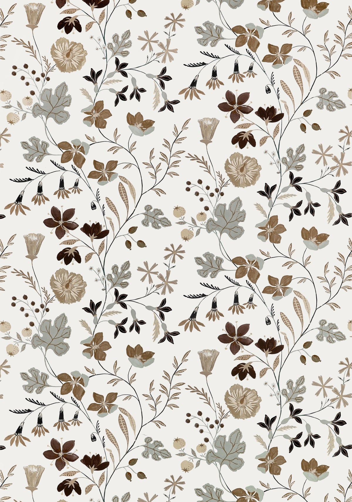 Thibaut Bloom Natural Fabric