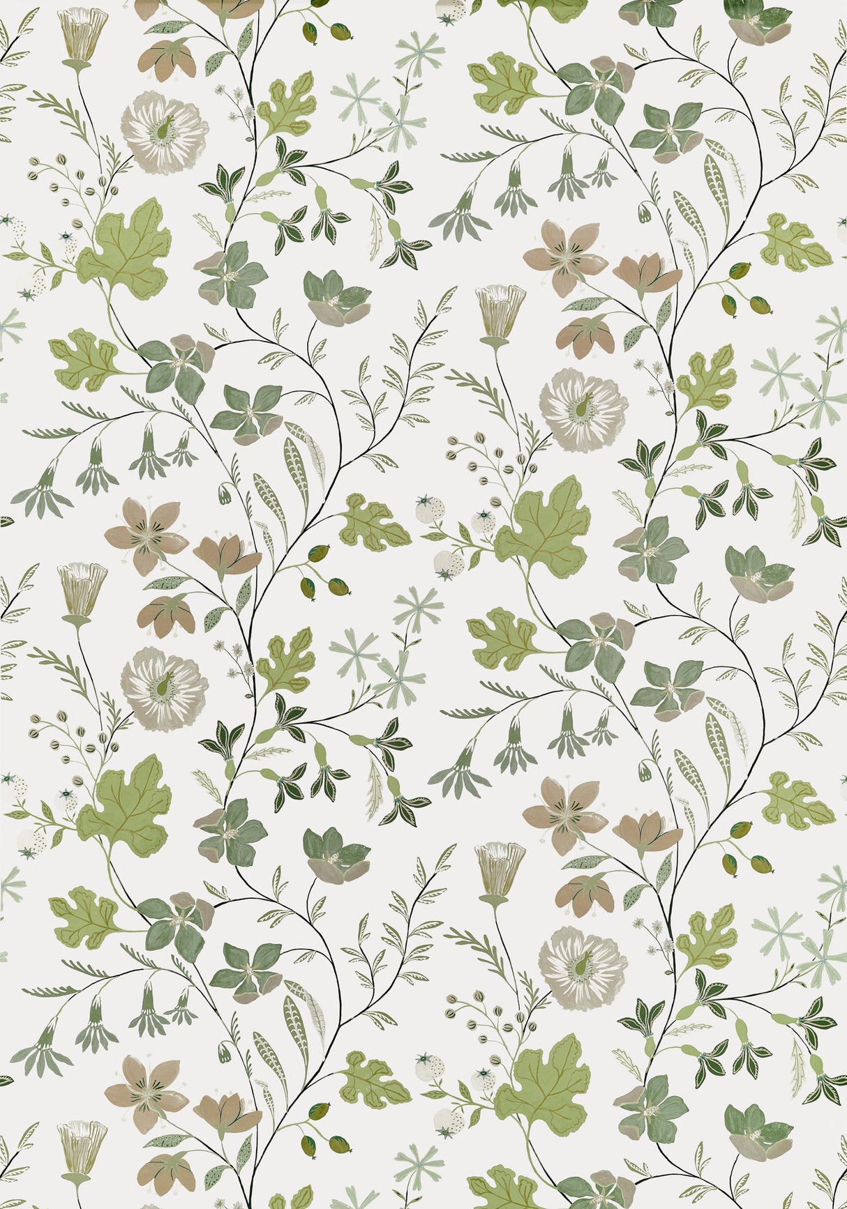 Thibaut Bloom Sage Fabric