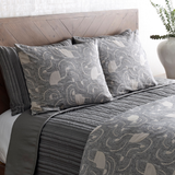 Ann Gish Charcoal/Pumice Queen Lugano Comforter Set