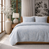 Ann Gish Blue/White King Printemps Comforter Set