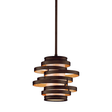 Corbett Lighting Vertigo BRONZE AND GOLD LEAF 9.5W x 9.25H Pendant