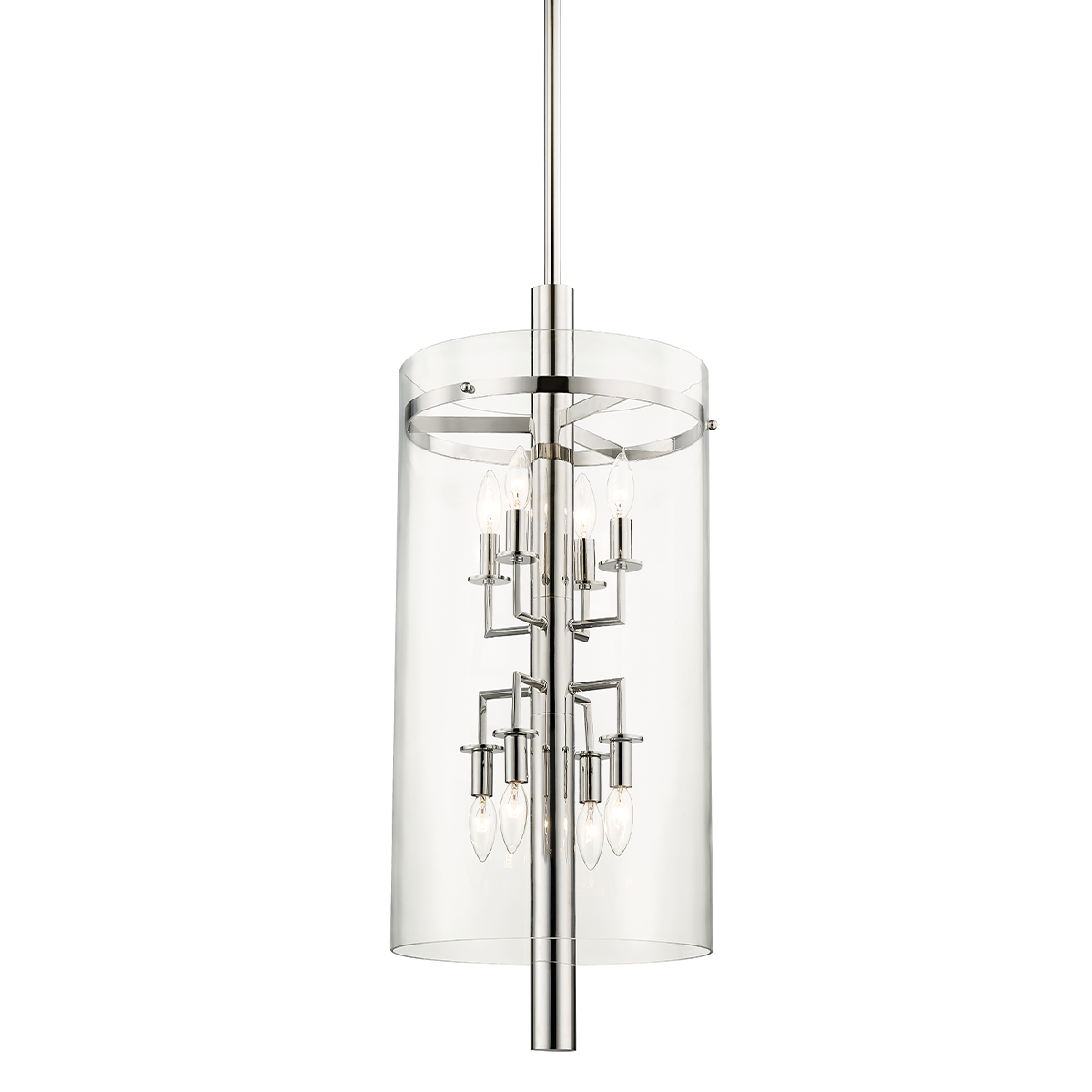 Hudson Valley Lighting Baxter POLISHED NICKEL 15W x 34H Lantern