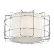 Hudson Valley Lighting Sovereign POLISHED NICKEL 16W x 9H Flush Mount