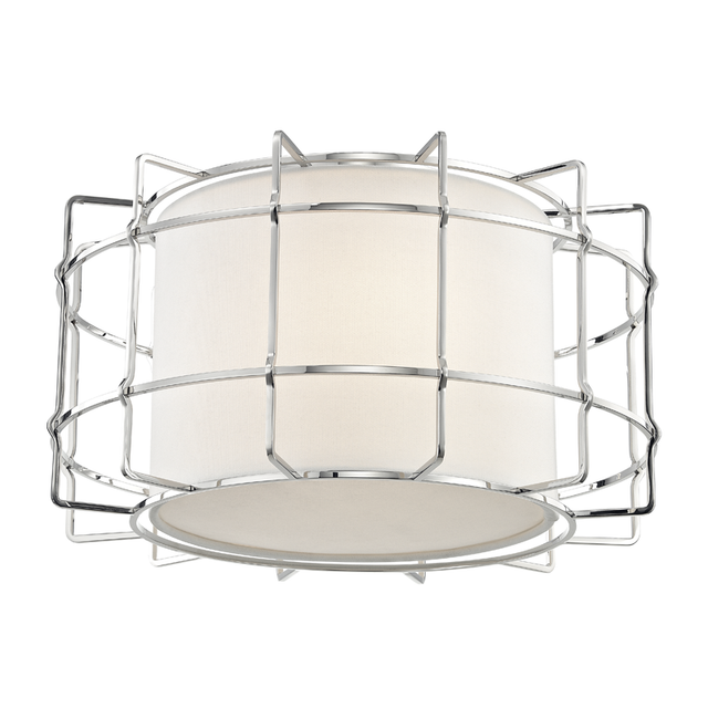 Hudson Valley Lighting Sovereign POLISHED NICKEL 16W x 9H Flush Mount