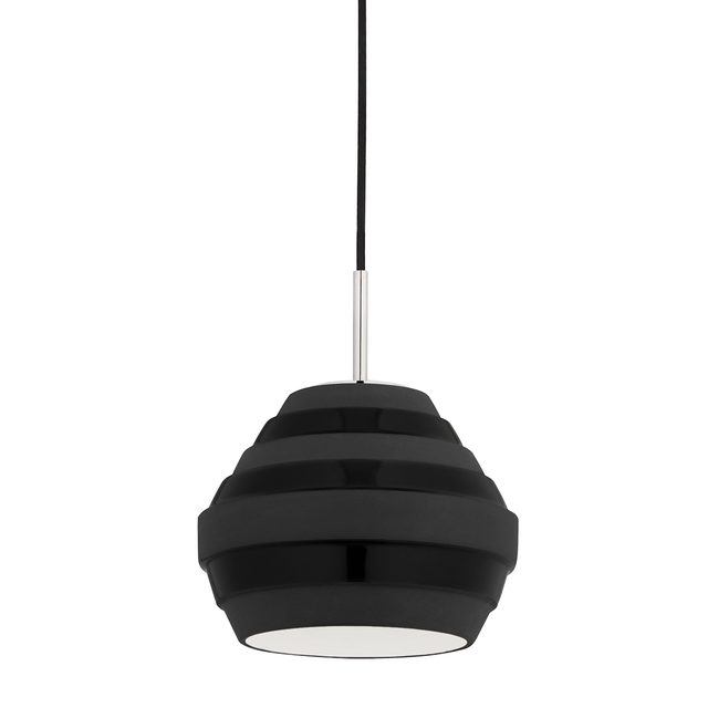 Hudson Valley Lighting Calverton POLISHED NICKEL 10W x 12H Pendant
