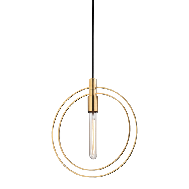 Hudson Valley Lighting Masonville AGED BRASS 13.75W x 13.75L x 15H Pendant