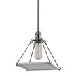 Hudson Valley Lighting Thorndike HISTORIC NICKEL 7.75W x 7.75L x 9H Pendant