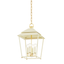 Hudson Valley Lighting Natick AGED BRASS 12.5W x 12.5L x 19.25H Lantern