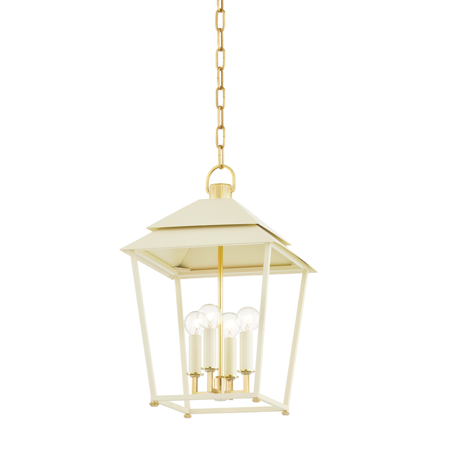 Hudson Valley Lighting Natick AGED BRASS 12.5W x 12.5L x 19.25H Lantern