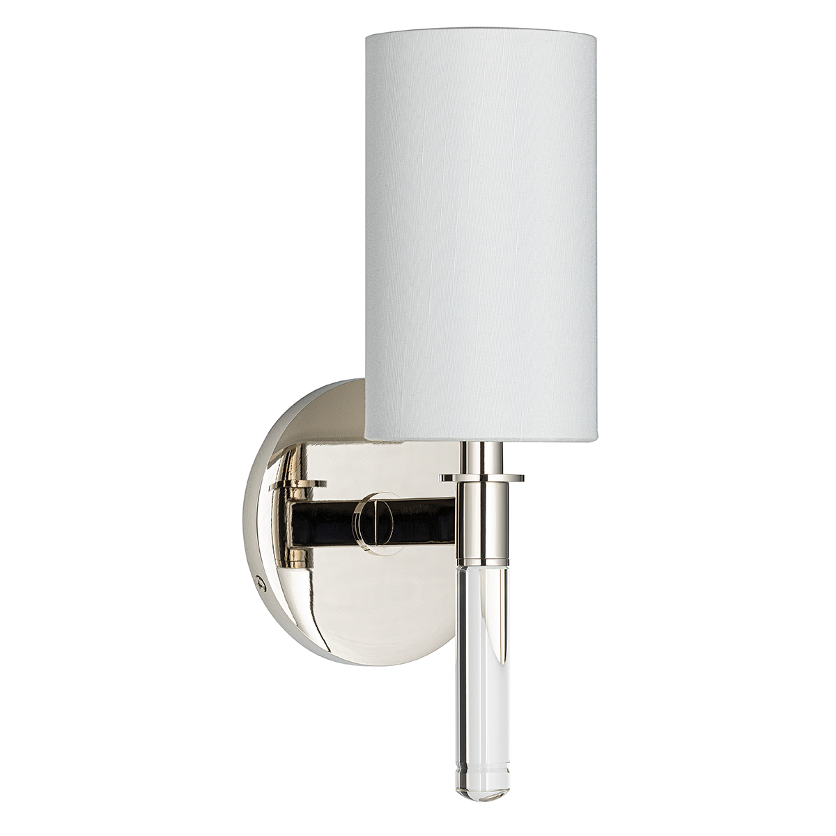 Hudson Valley Lighting Wylie POLISHED NICKEL 4.5W x 12H Wall Sconce