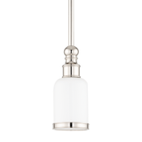 Hudson Valley Lighting Chatham POLISHED NICKEL 4.5W x 10.75H Pendant