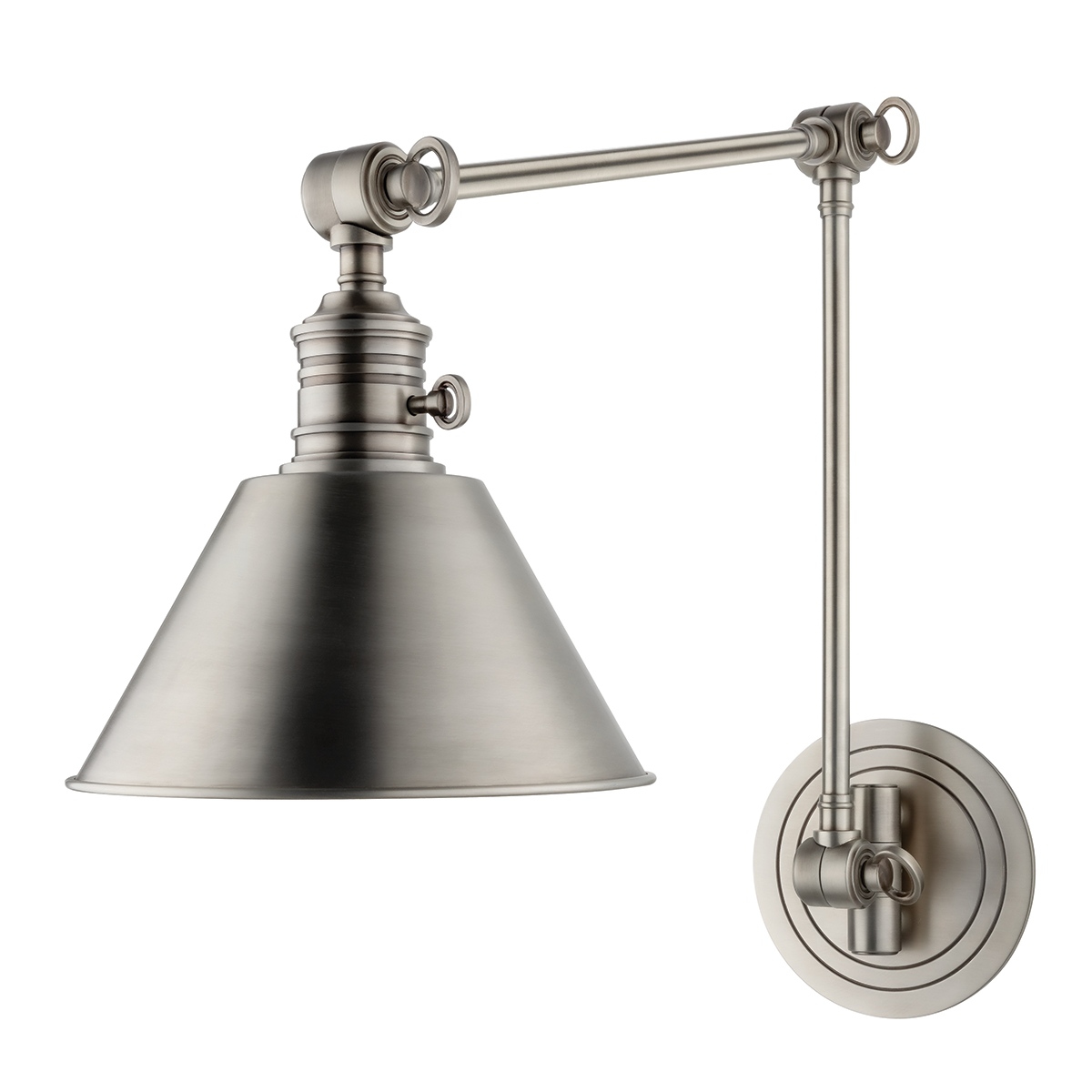 Hudson Valley Lighting Garden City ANTIQUE NICKEL 8W x 23H Wall Sconce