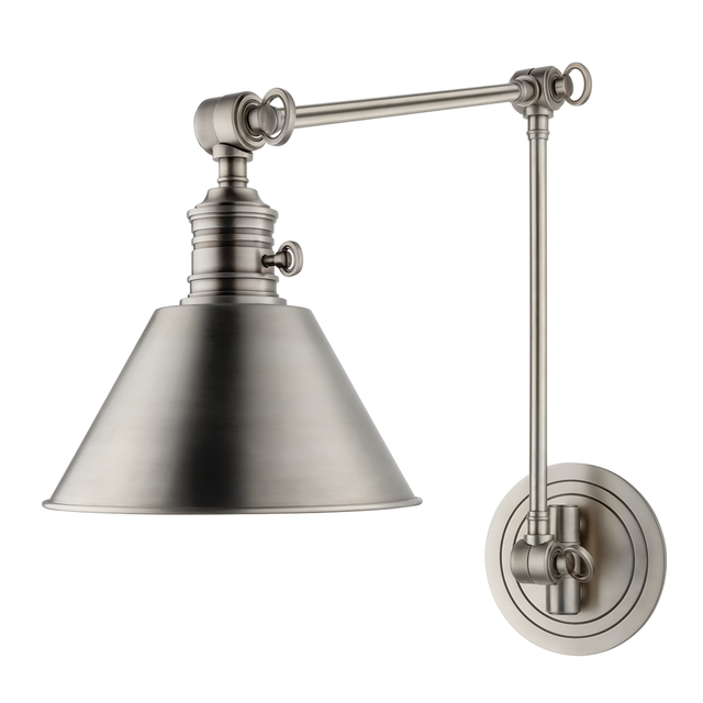 Hudson Valley Lighting Garden City ANTIQUE NICKEL 8W x 23H Wall Sconce
