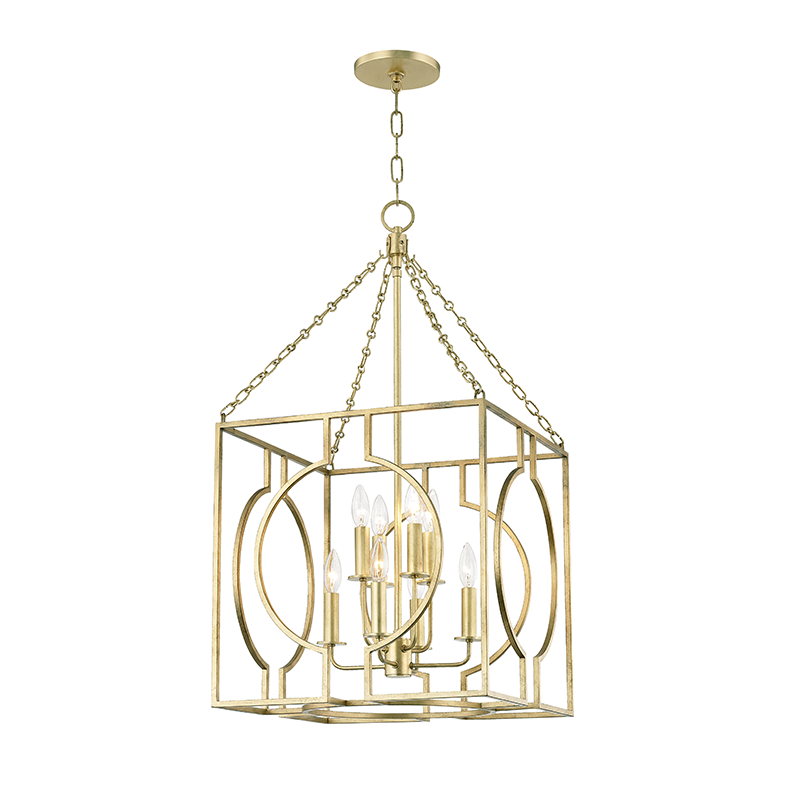 Hudson Valley Lighting Octavio GOLD LEAF 18.25W x 33.5H Lantern