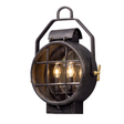 Troy Lighting Point Lookout AGED SILVER W POL BRASS ACCENT 15W x 19.25H Wall Sconce