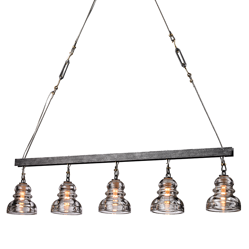 Troy Lighting Menlo Park OLD SILVER 5.75W x 44.5L x 42H Lighting