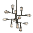 Troy Lighting Conduit AGED PEWTER 34.25W x 30.75H Chandelier