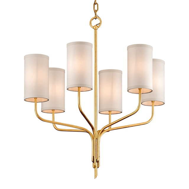 Troy Lighting Juniper TEXTURED GOLD LEAF 25.5W x 28.5H Chandelier