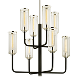Troy Lighting Aeon CARBIDE BLK & POL NICKEL 37W x 36H Chandelier
