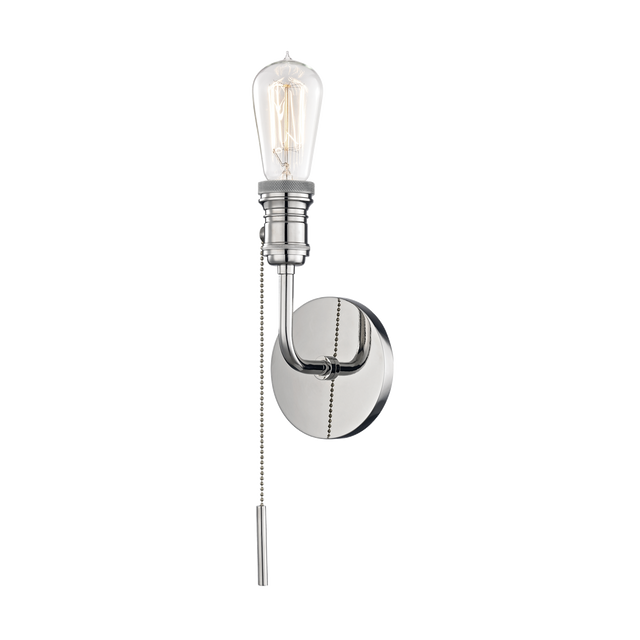 Mitzi Lexi POLISHED NICKEL 4.75W x 12.75H Wall Sconce