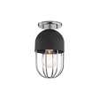 Mitzi Haley POLISHED NICKEL 5.5W x 10.5H Semi-Flush Mount