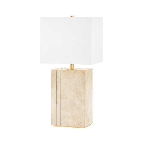Hudson Valley Lighting Brownsville AGED BRASS 10.5W x 22H Table Lamp