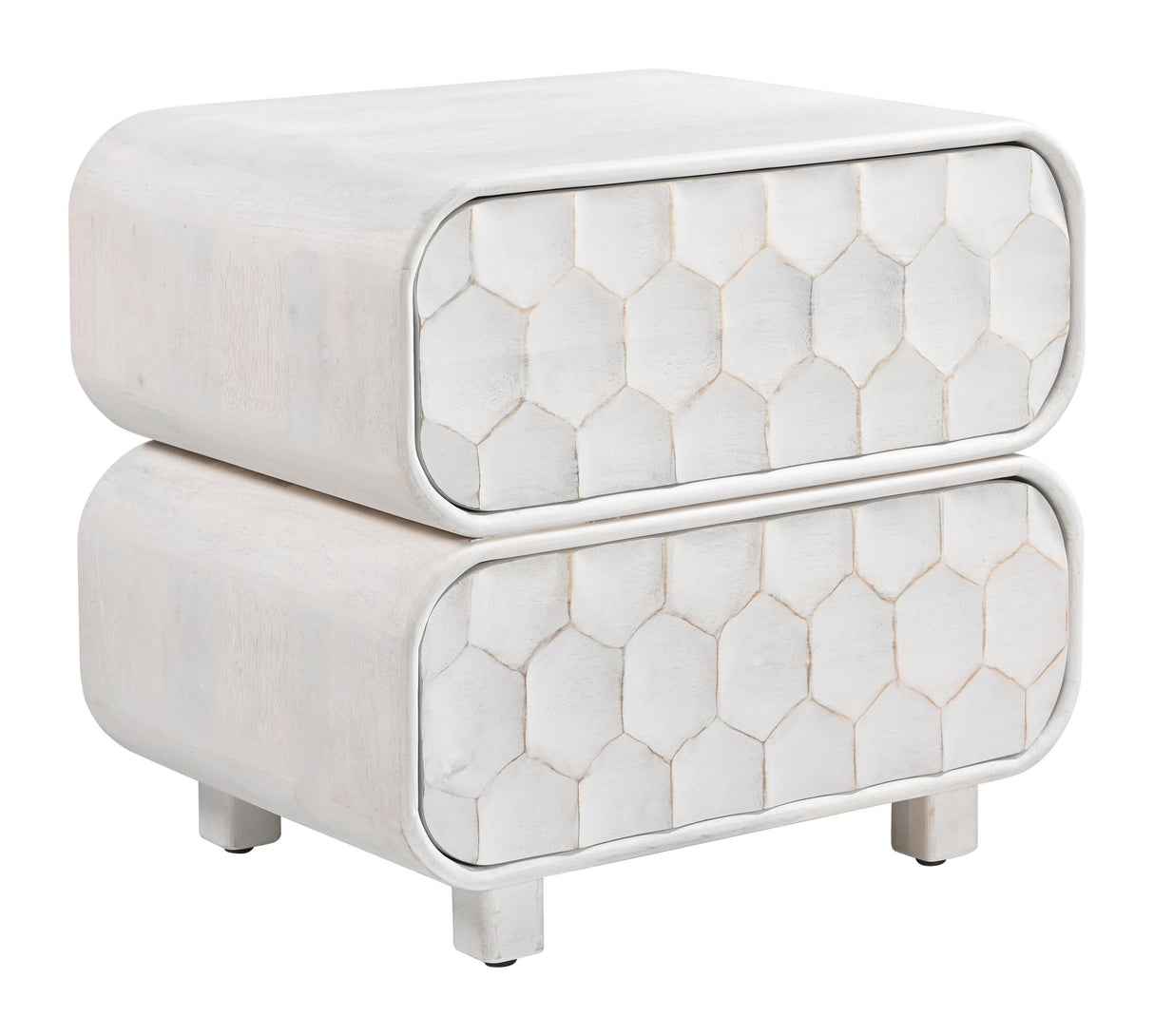 ZUO Miro Nightstand Whitewashed