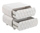 ZUO Miro Nightstand Whitewashed