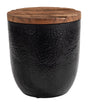 ZUO Duskan Storage Side Table Natural & Black