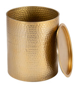 ZUO Coldveil Storage Side Table Gold