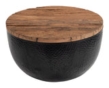 ZUO Duskan Storage Coffee Table Natural & Black