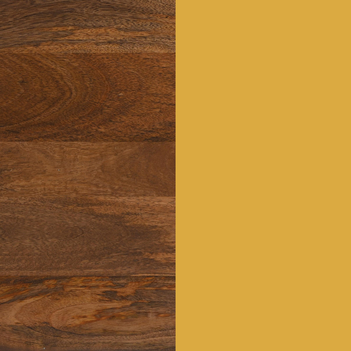 ZUO Tornos Side Table Walnut & Yellow