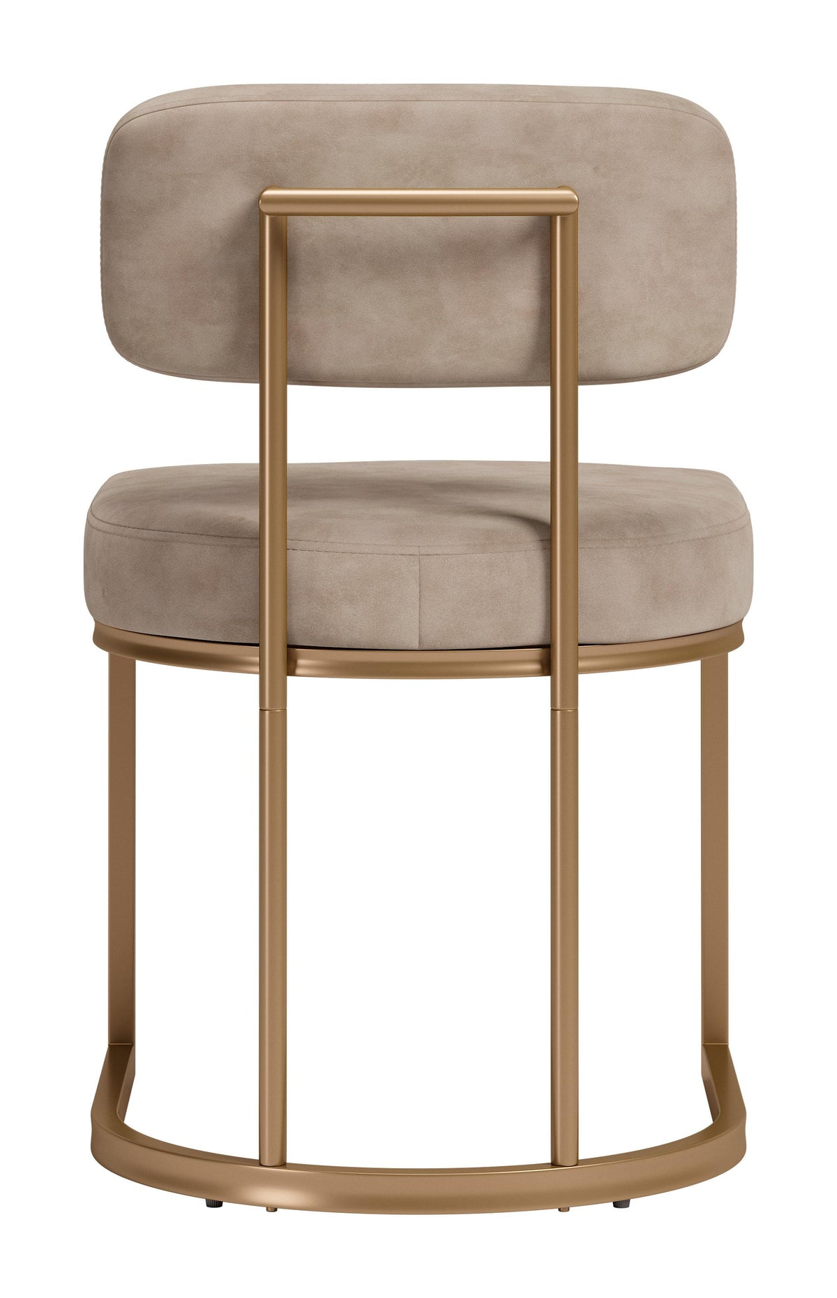 ZUO Velar Dining Chair (Set of 2) Beige & Bronze