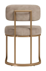 ZUO Velar Dining Chair (Set of 2) Beige & Bronze