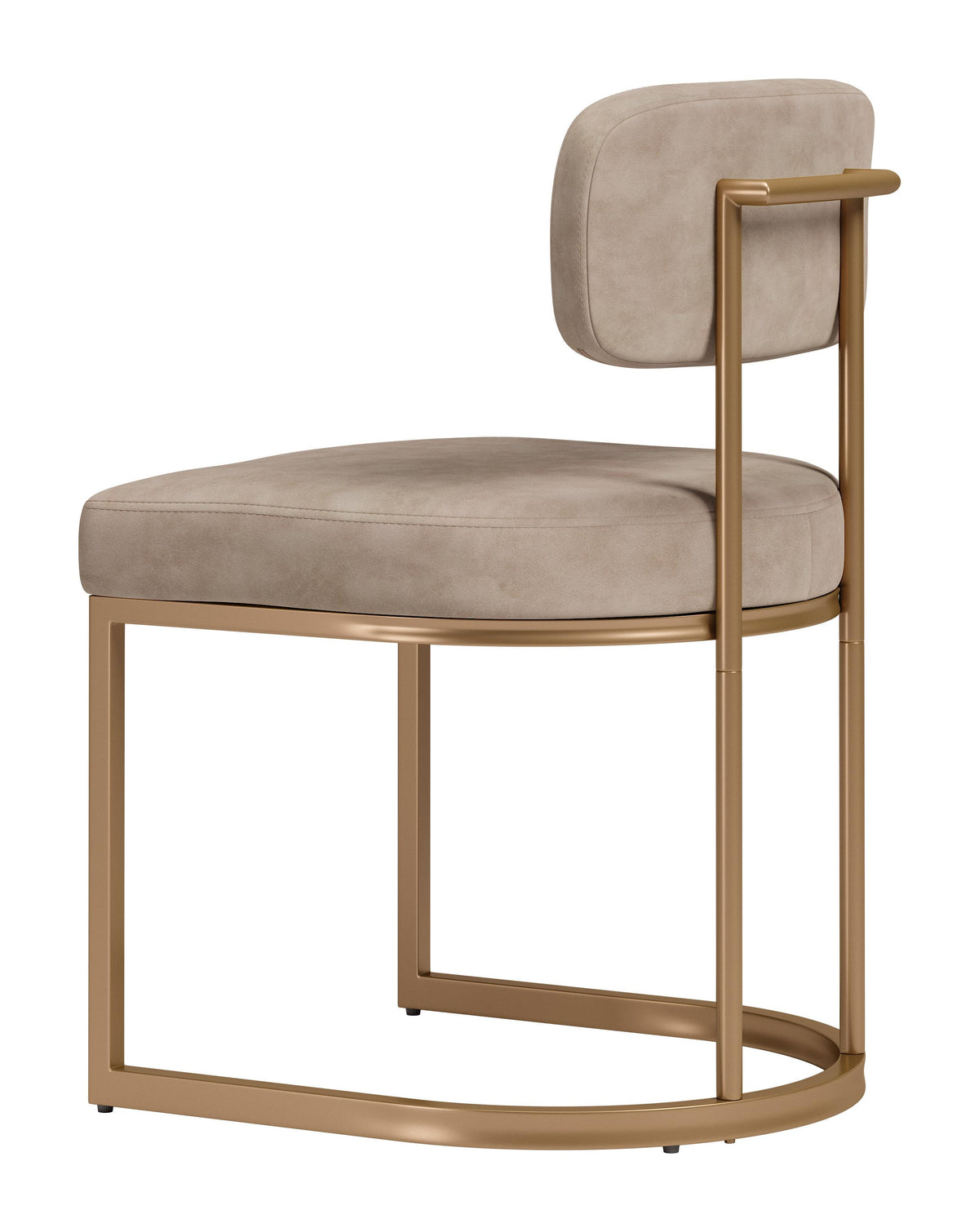 ZUO Velar Dining Chair (Set of 2) Beige & Bronze