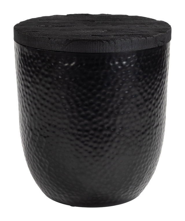 ZUO Duskan Storage Side Table Black