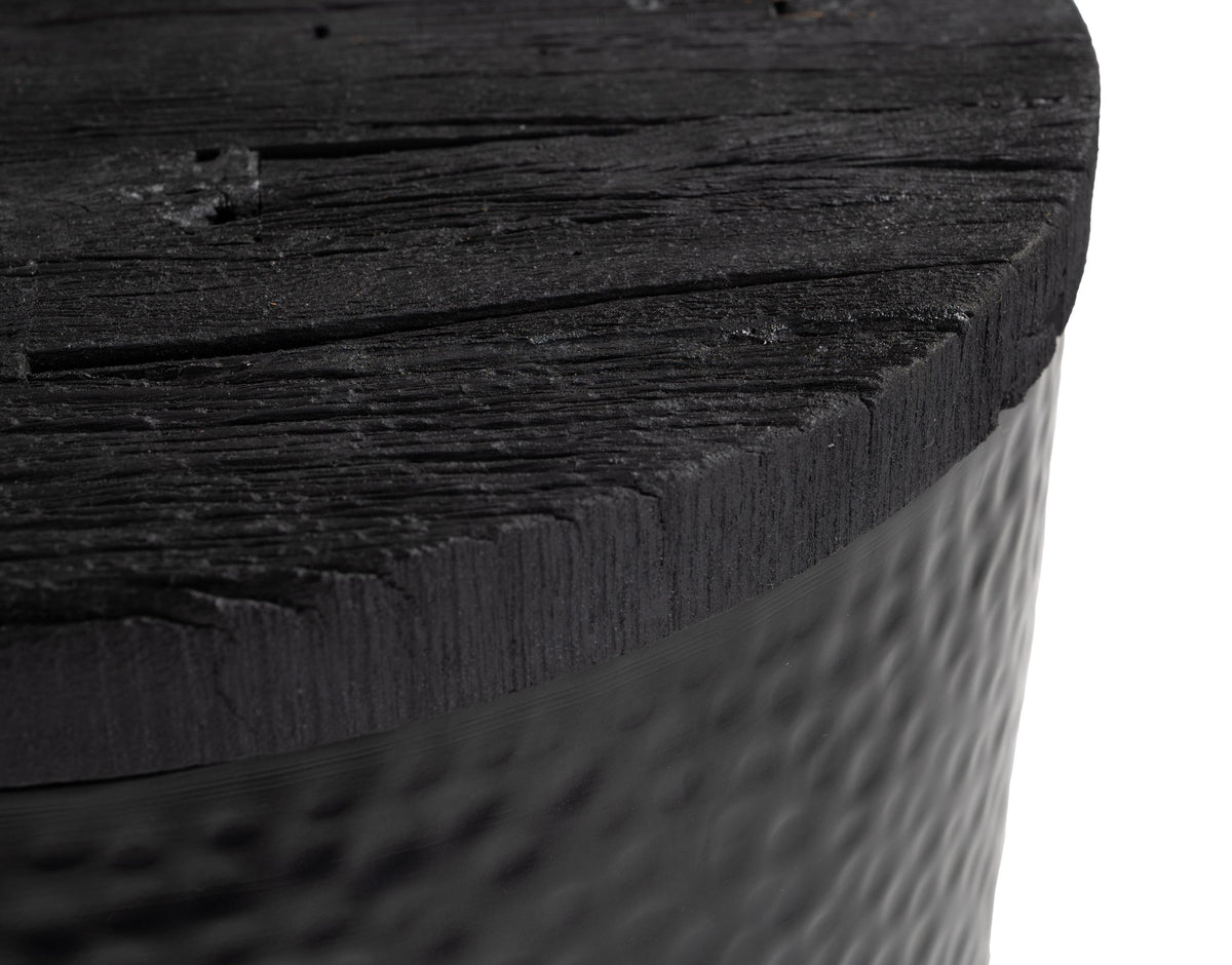 ZUO Duskan Storage Side Table Black