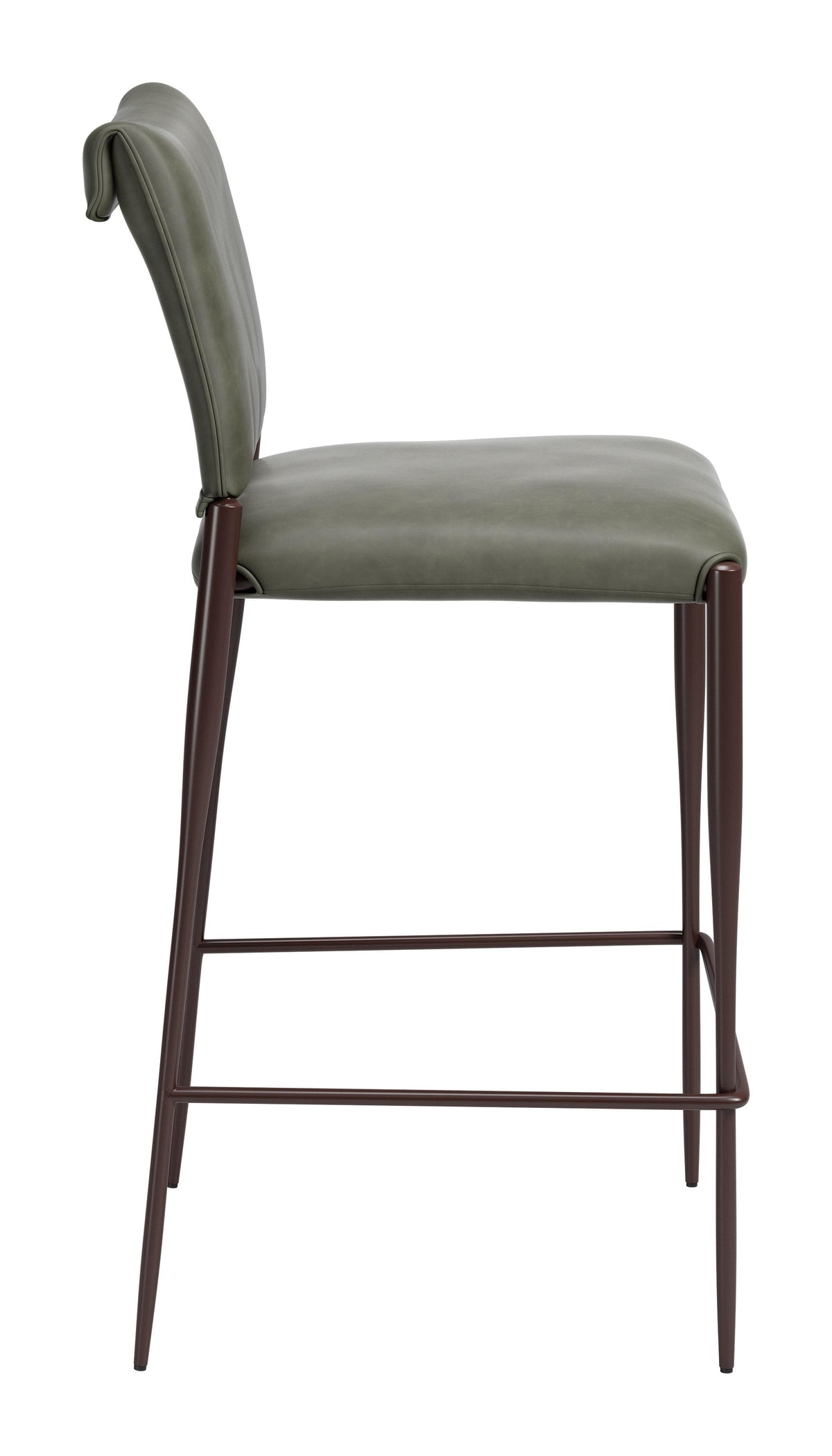 ZUO Freesia Barstool (Set of 2) Olive Green