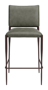 ZUO Freesia Barstool (Set of 2) Olive Green