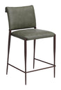 ZUO Freesia Counter Stool (Set of 2) Olive Green