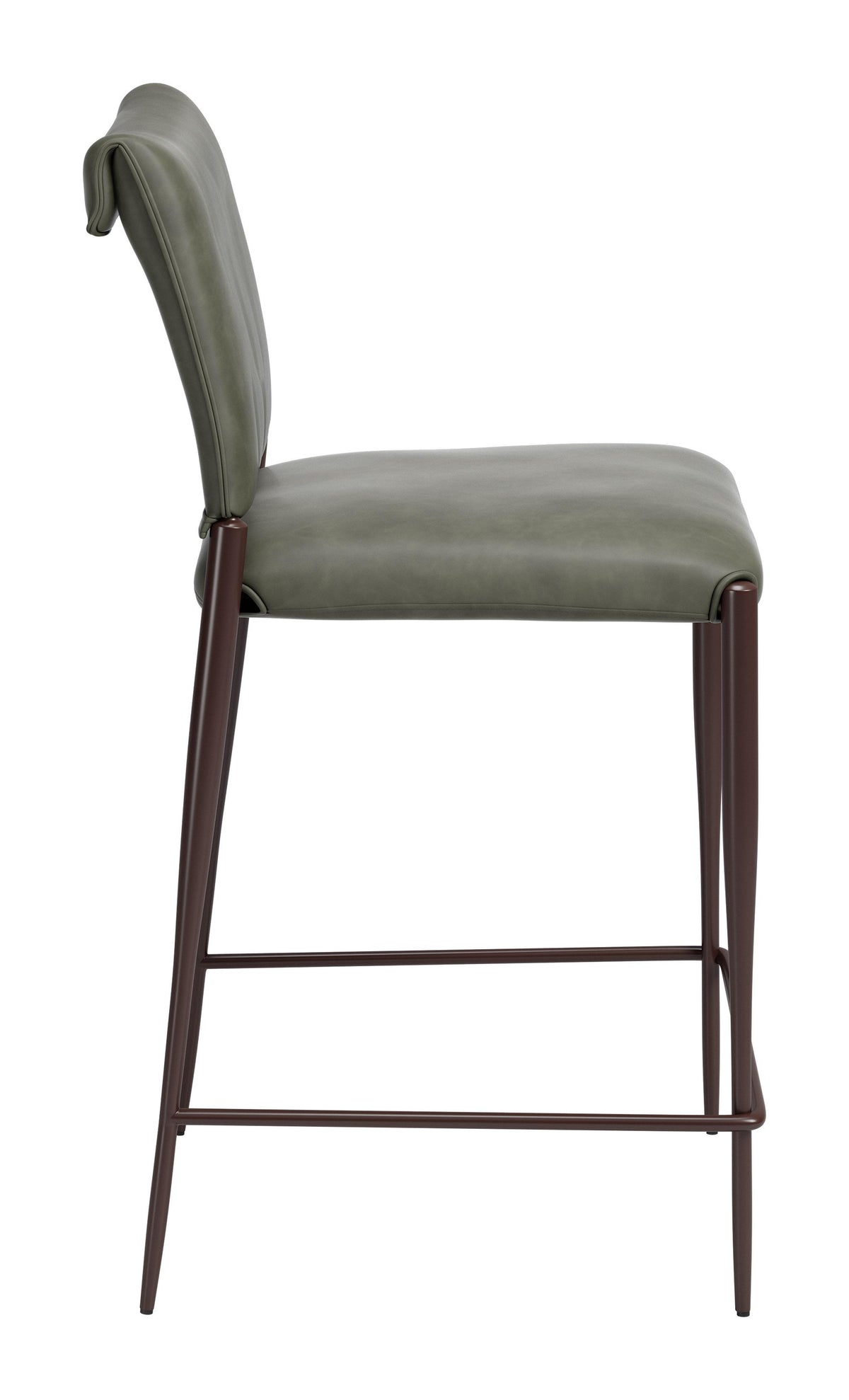 ZUO Freesia Counter Stool (Set of 2) Olive Green