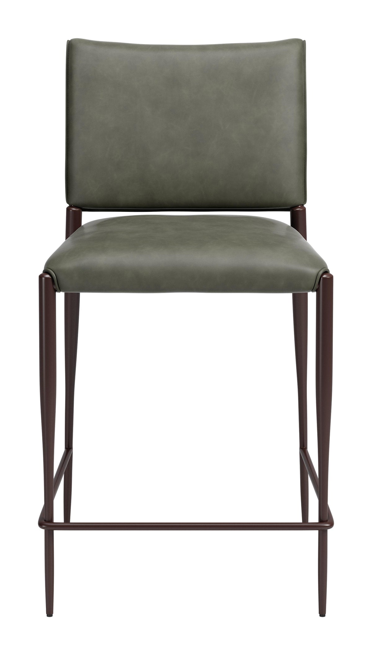 ZUO Freesia Counter Stool (Set of 2) Olive Green