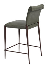 ZUO Freesia Counter Stool (Set of 2) Olive Green