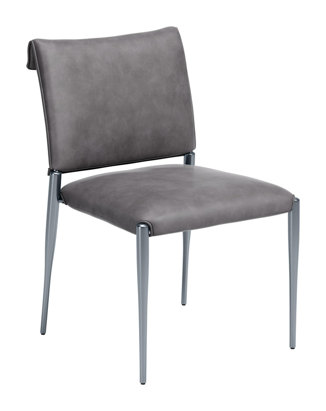 ZUO Freesia Dining Chair (Set of 2) Charcoal Gray