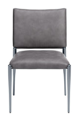 ZUO Freesia Dining Chair (Set of 2) Charcoal Gray